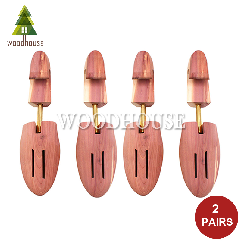 Shoe Tree Cedar - 2-PACK للرجال والنساء أنبوب واحد قابل