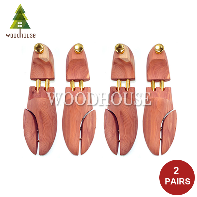 Shoe Tree Cedar - 2-PACK أنبوب مزدوج للرجال والنساء قابل